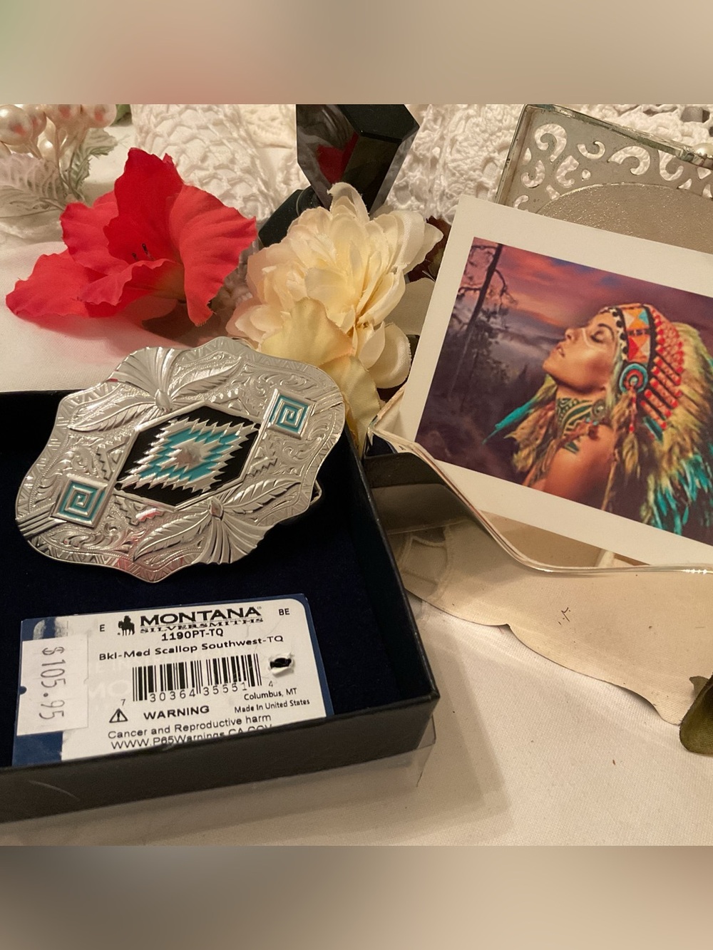 NEW W/TAGS MONTANA SILVERSMITHS SOUTHWESTERN SKIES BUCKLE